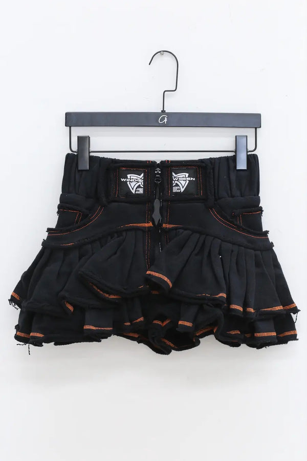WINDOWSEN sports pleated skirt SS23S003 black